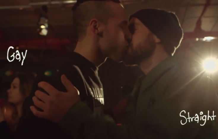 french kissing against homophobia