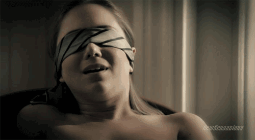 blindfolded sexy gif